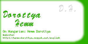 dorottya hemm business card